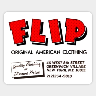 FLIP American Clothing NYC 80s Sticker